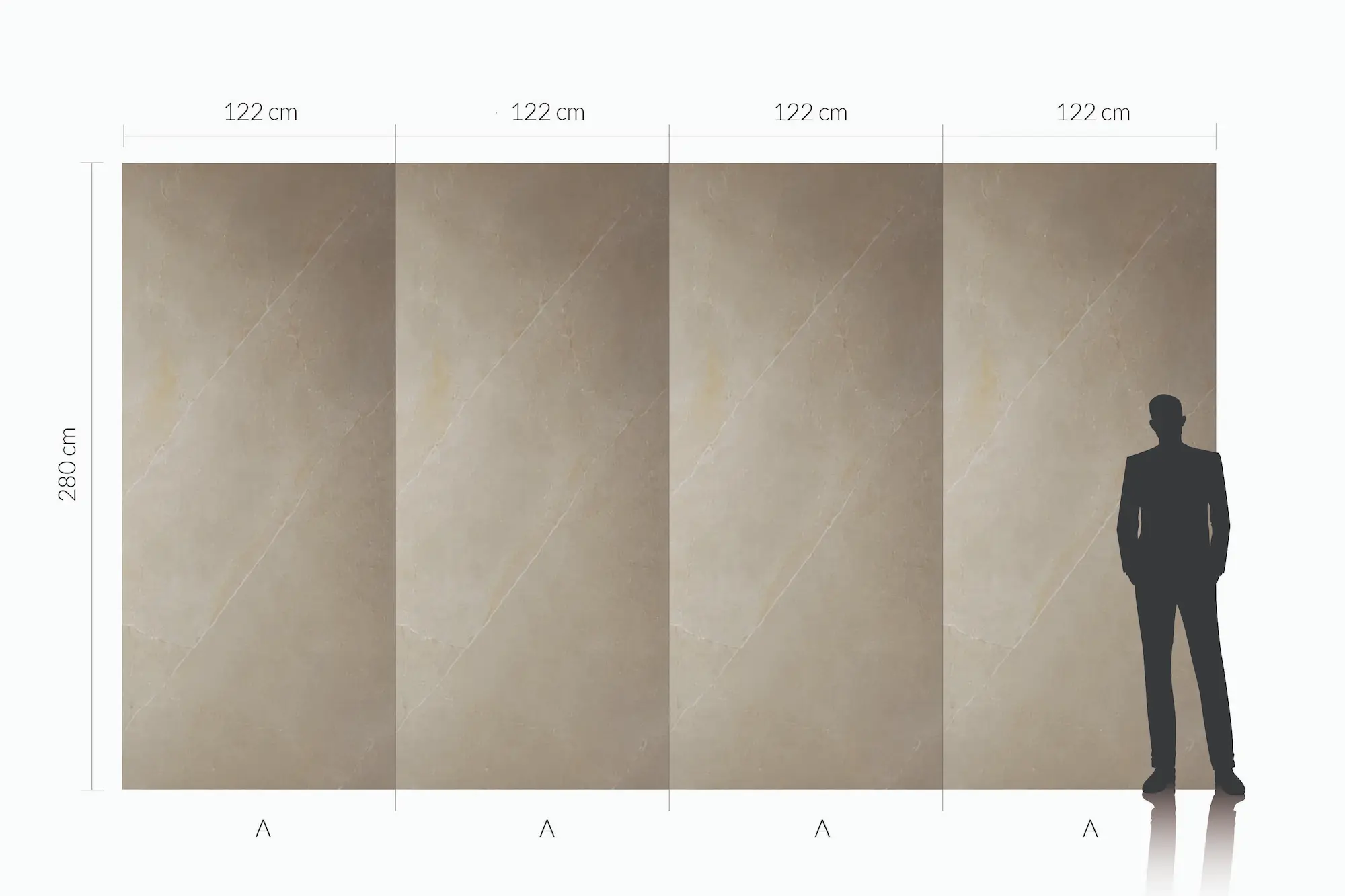 Płyta węglowa SPC Breccia Sarda błyszcząca — wzór marmur 280x122 cm