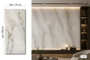 Płyta węglowa SPC 280x122cm - Calacatta Gold - matowa