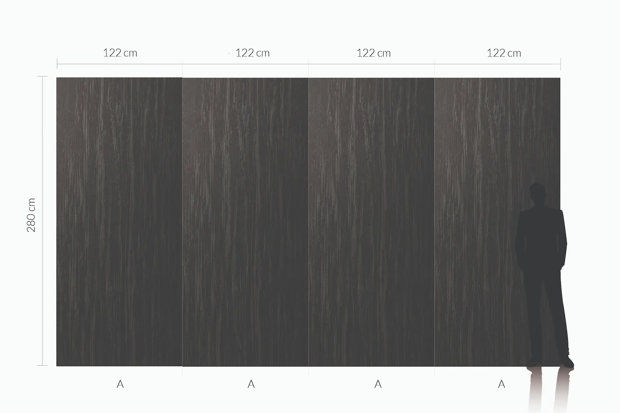 Płyta węglowa SPC Cosmopolitan matowa — wzór drewno 280x122 cm