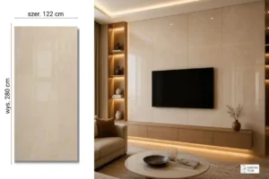 Płyta węglowa SPC 280x122cm - Crema Marfil - błyszcząca