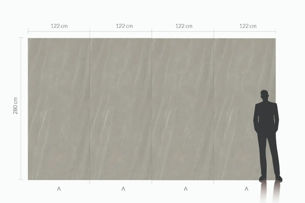 Płyta węglowa SPC Arena Grey matowa — wzór kamień 280x122 cm