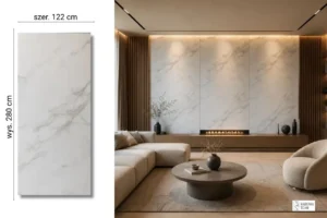 Płyta węglowa SPC 280x122cm - Carrara Blanco - matowa
