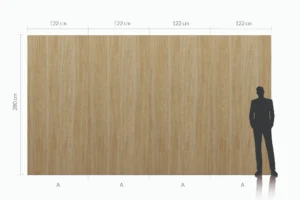 Płyta węglowa SPC Natural Wood matowa — wzór drewno 280x122 cm